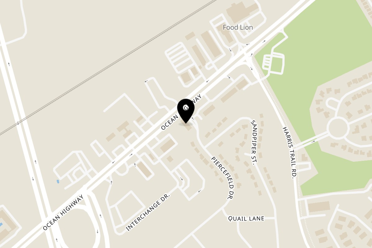 Map showing the location of Bubba's Bistro on 3881 US-17 in Richmond Hill